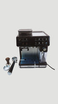 1800W Semi-Auto Espresso Machine with Burr Grinder & Steam Espresso Machine Qst Black EU
