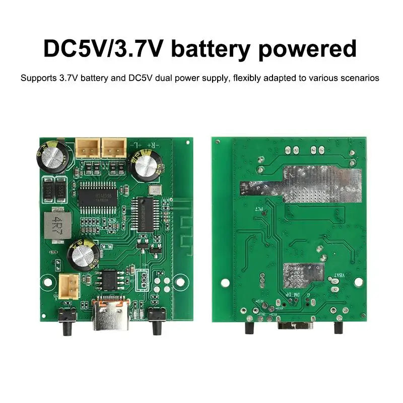 10W Dual Channel TWS Bluetooth Amplifier Board DC 5V 3.7V Bluetooth Amplifier Board Qme