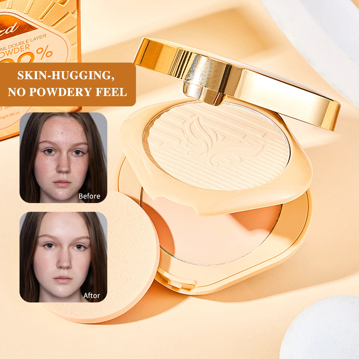 Snail Water Translucent Setting Powder – Lightweight, No Caking Setting Powder Qst
