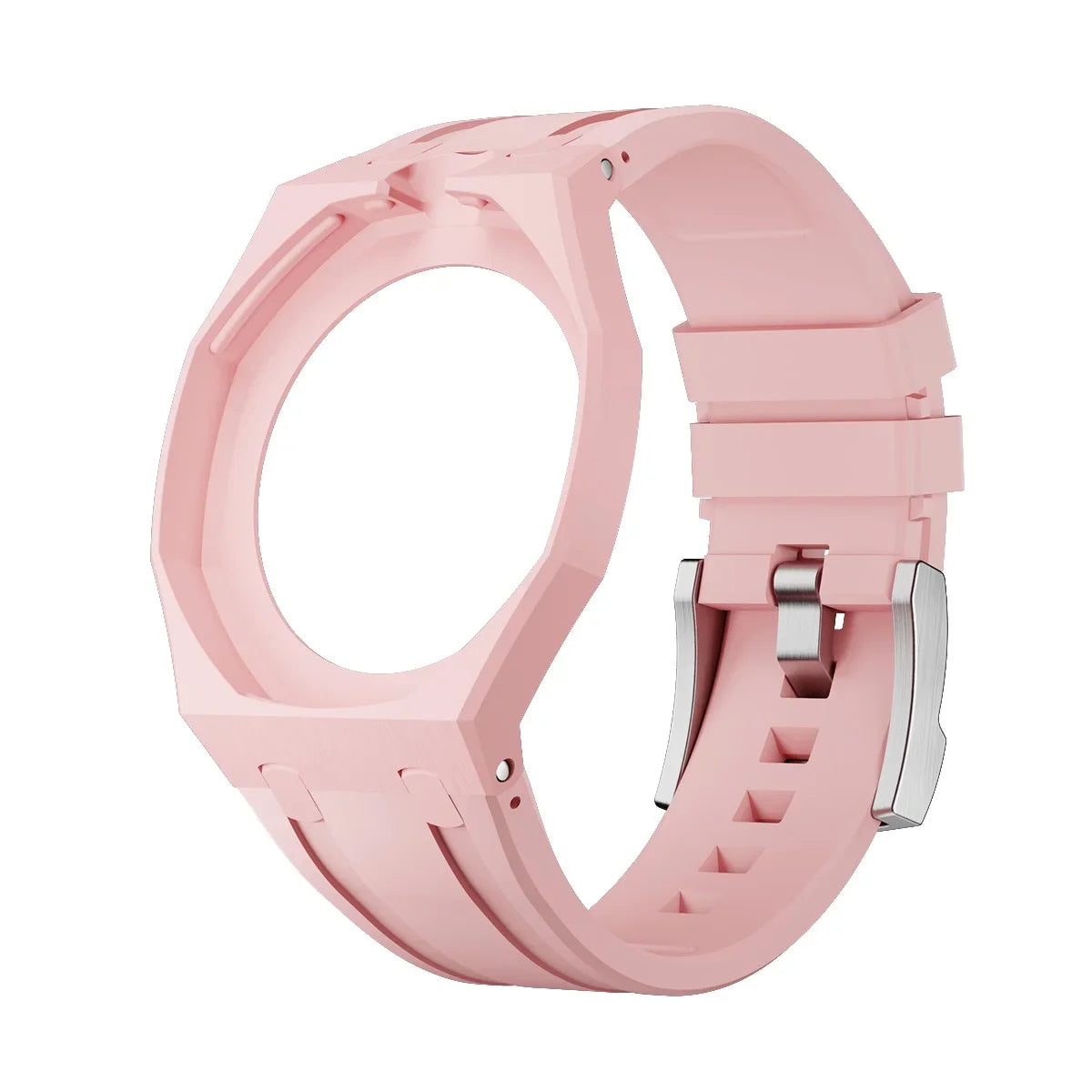 Swatch X AP Royal Pop Watch Strap & Case – Ceramic Band Watch Strap & Case Qme 1.Light Pink-12.0