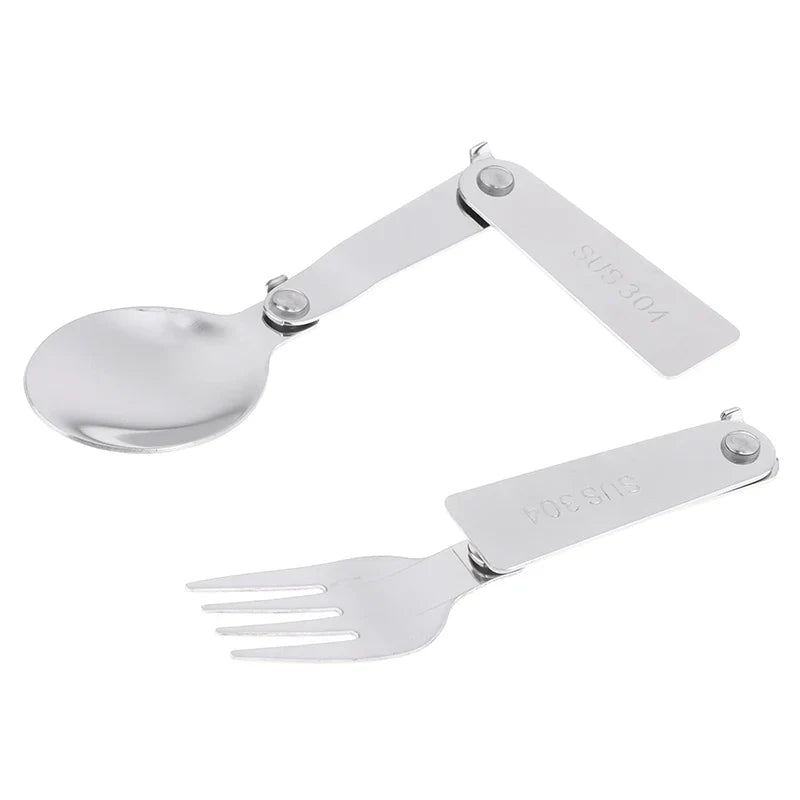 Portable Stainless Steel Cutlery Set – Spoon Fork Chopsticks Portable Cutlery Set Qme