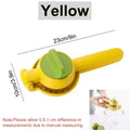 Manual Hand Juicer – Lemon, Lime & Orange Citrus Squeezer Manual Citrus Juicer Qst Yellow-1pc