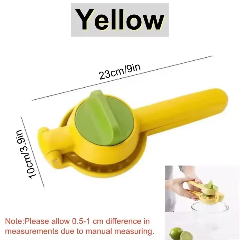 Manual Hand Juicer – Lemon, Lime & Orange Citrus Squeezer Manual Citrus Juicer Qst Yellow-1pc