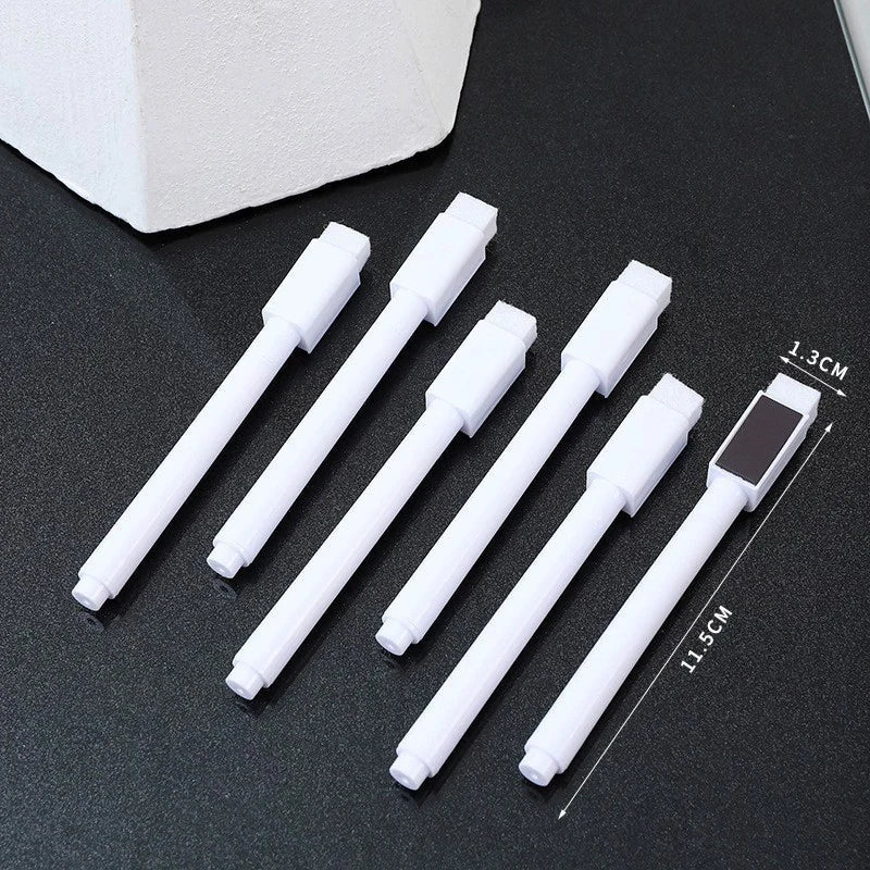 Magnetic Dry Erase Markers with Eraser Cap – 7 Colors Dry Erase Markers Qme