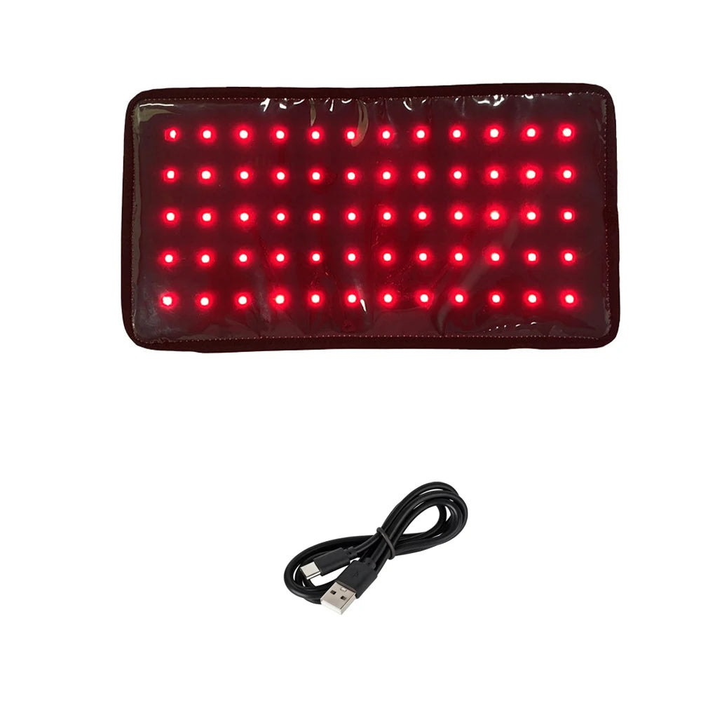 ZONGKUNG Red Light LED Therapy Device for Dogs & Pets Pet Therapy Device Qst 60 Leds Belt USB Type-C