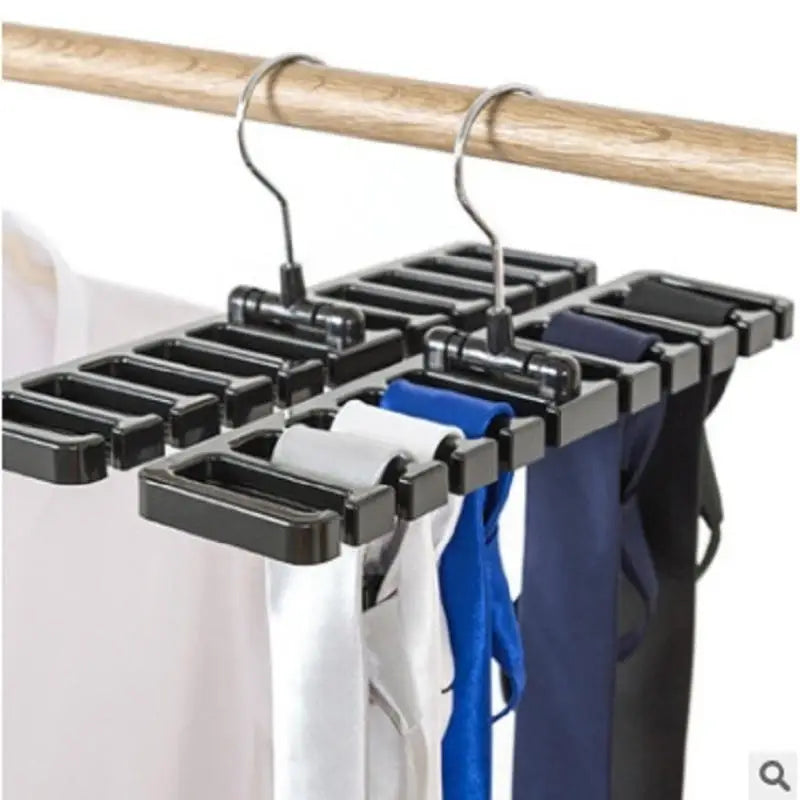 Rotating Scarf & Tie Organizer Rack | Closet Hanger Closet Organizer Rack Qme