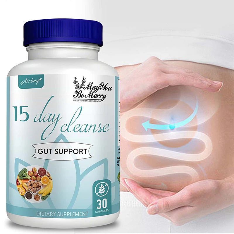 15 Day Cleanse & Detox – Gut Health & Digestion Support Digestive Detox Supplement Qst