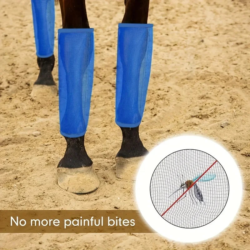 4-Pack Horse Fly Boots – Breathable Protective Leg Wraps Horse Fly Boots Qme