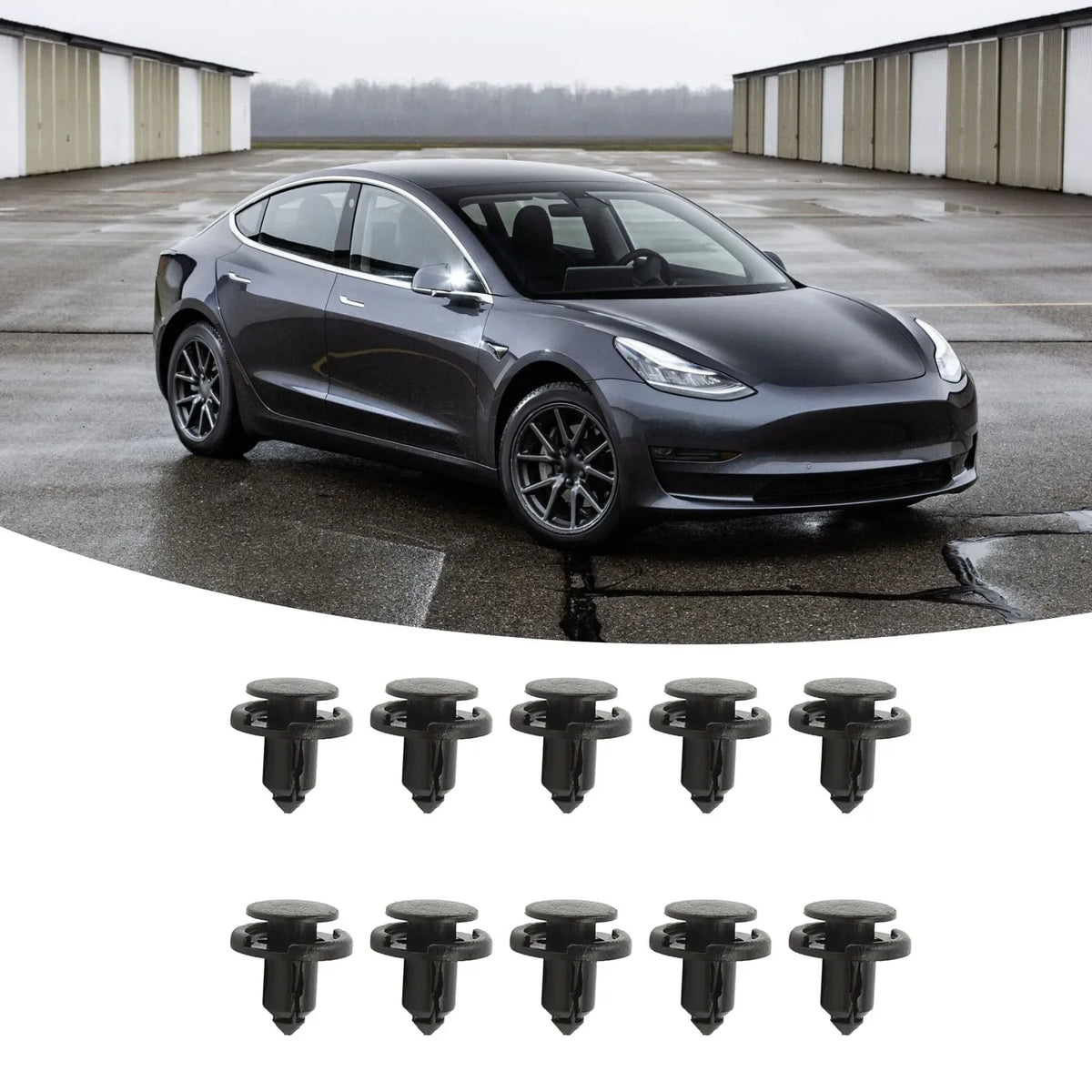Tesla Bumper Retainer Clips 1006521-00 | Model 3 Y S X (10 PCS) Bumper Retainer Clips Qme