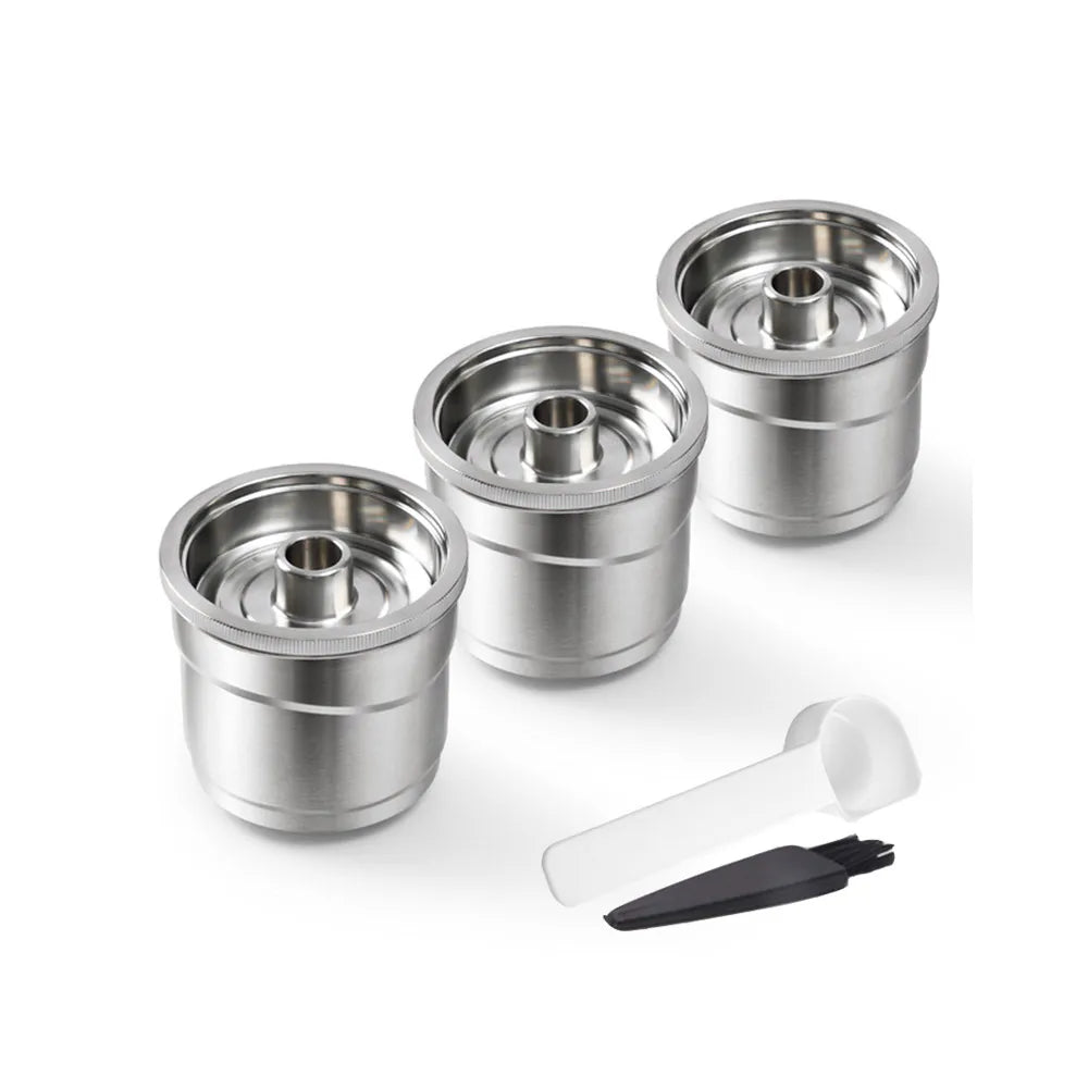 Reusable Stainless Steel Capsules for Illy X7 Y3 Y5 Espresso Reusable Coffee Capsule Qst 3pcs