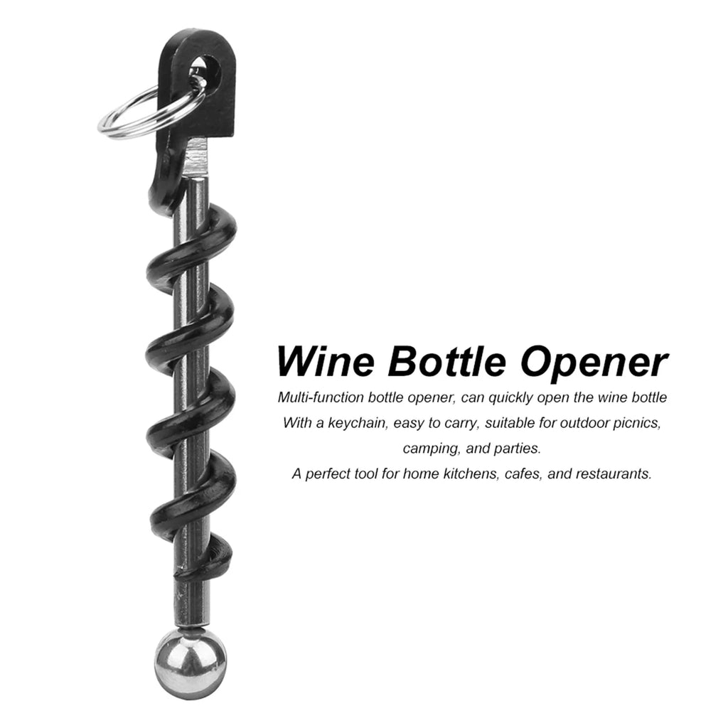 Portable Stainless Steel Wine & Beer Bottle Opener Corkscrew Bottle Opener Corkscrew Qme