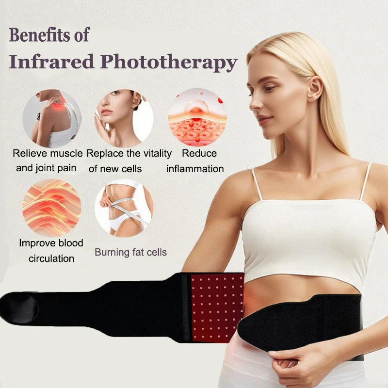 LED Red Light Therapy Belt – 660nm & 850nm Infrared Wrap Red Light Therapy Belt Qst