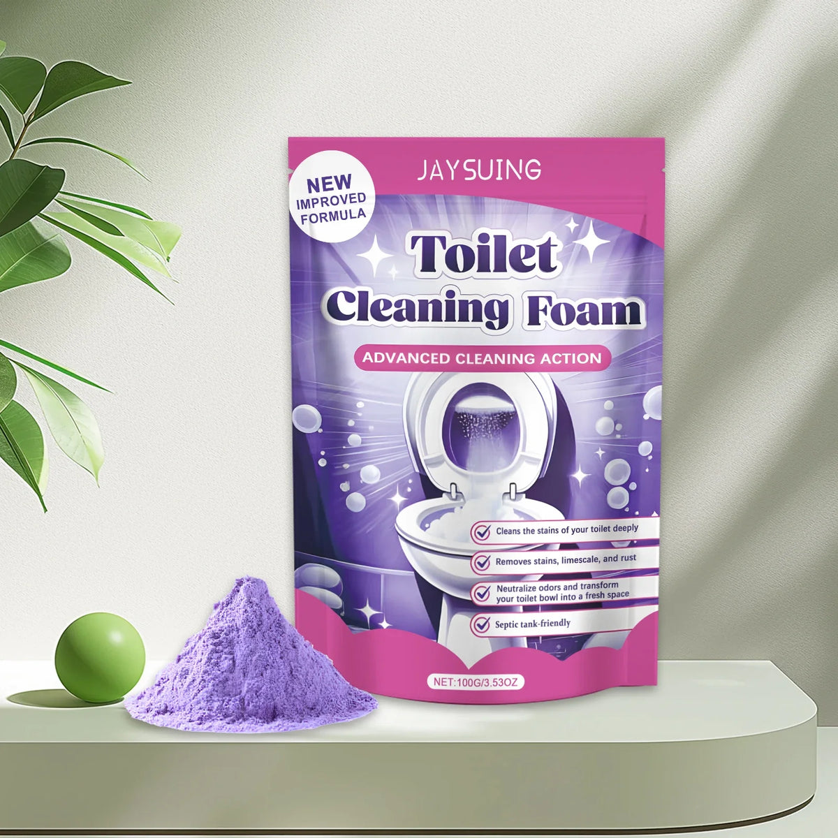 Toilet Cleaning Powder – Stain Remover & Odour Eliminator Toilet Cleaning Powder Qme