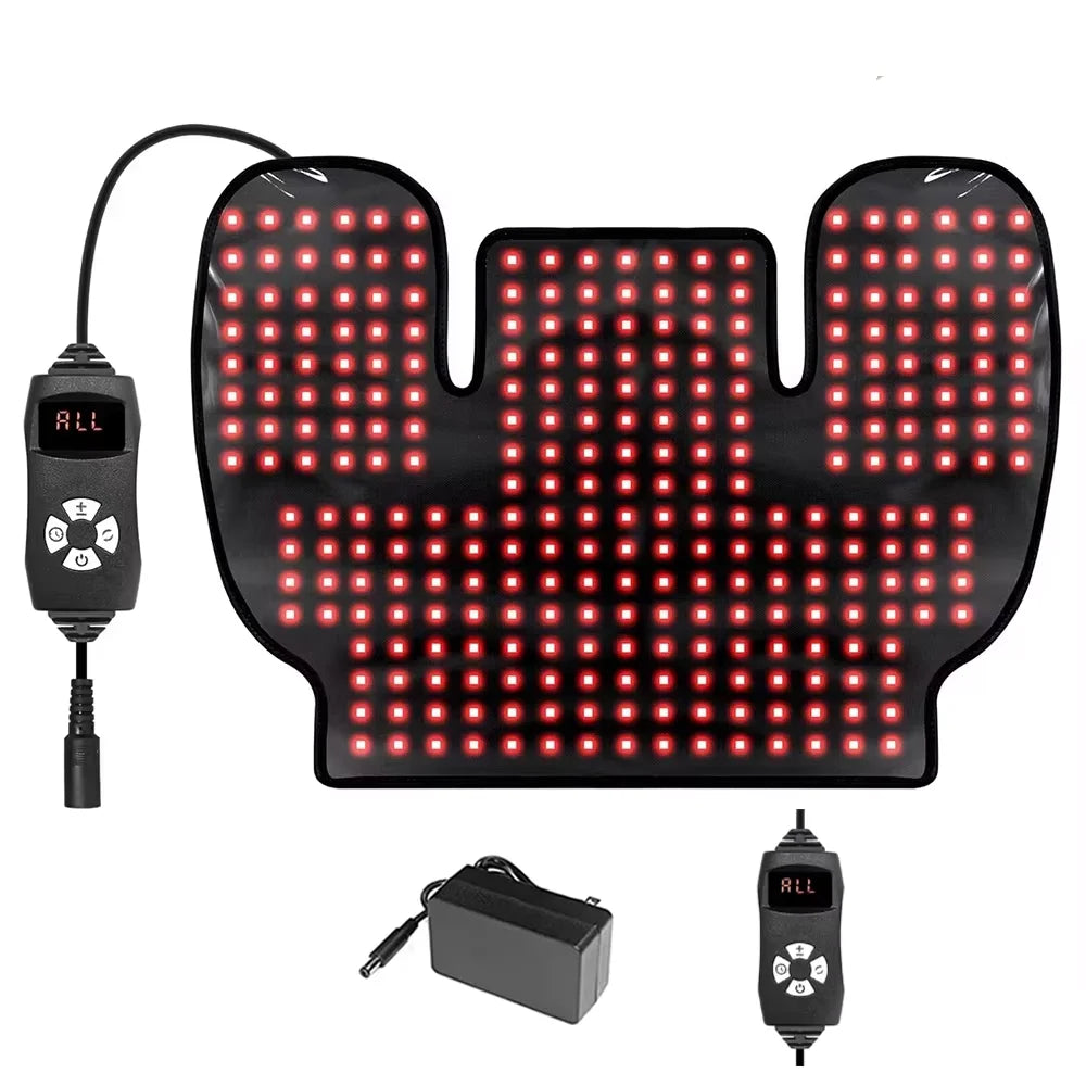 288 LED Red Light Therapy Wrap – 660nm & 850nm Neck & Back Light Therapy Wrap Qst LED Shawl US PLUG