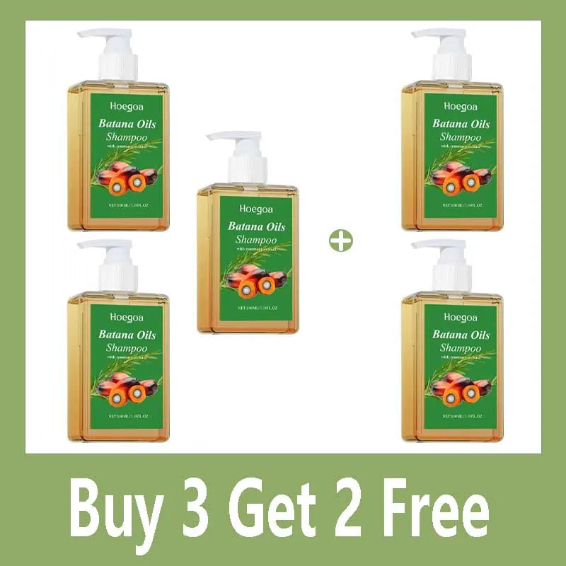 Organic Batana Oil Shampoo – Scalp & Hair Repair | Rosemary Nourishing Shampoo Qme Buy 3 Get 2 Free