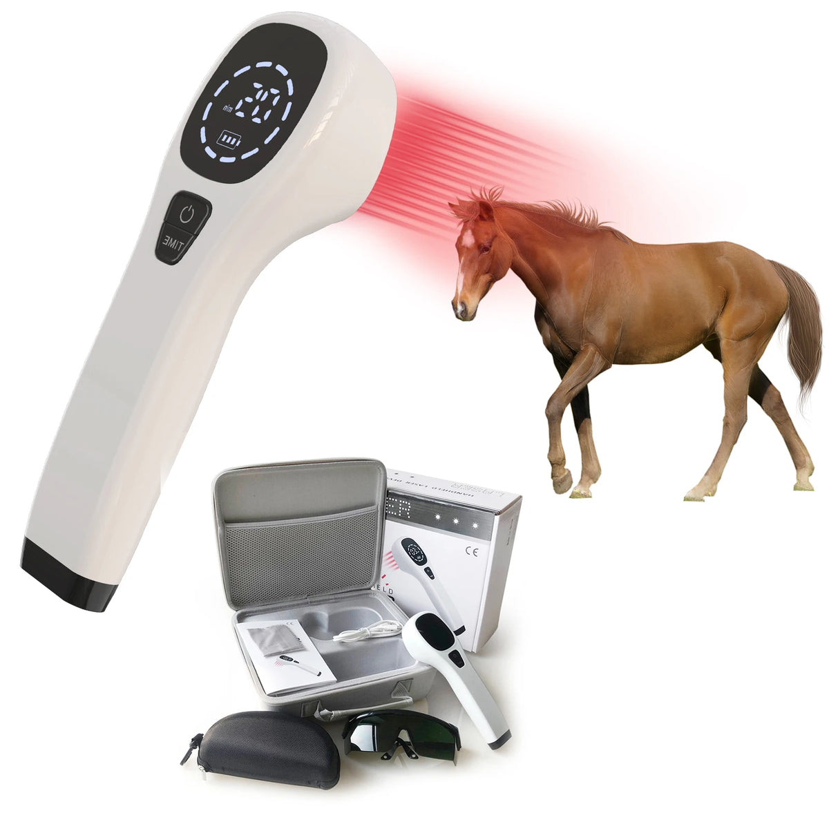 Cold Laser Therapy Device for Humans & Pets – 808nm + 650nm Laser Therapy Device Qst