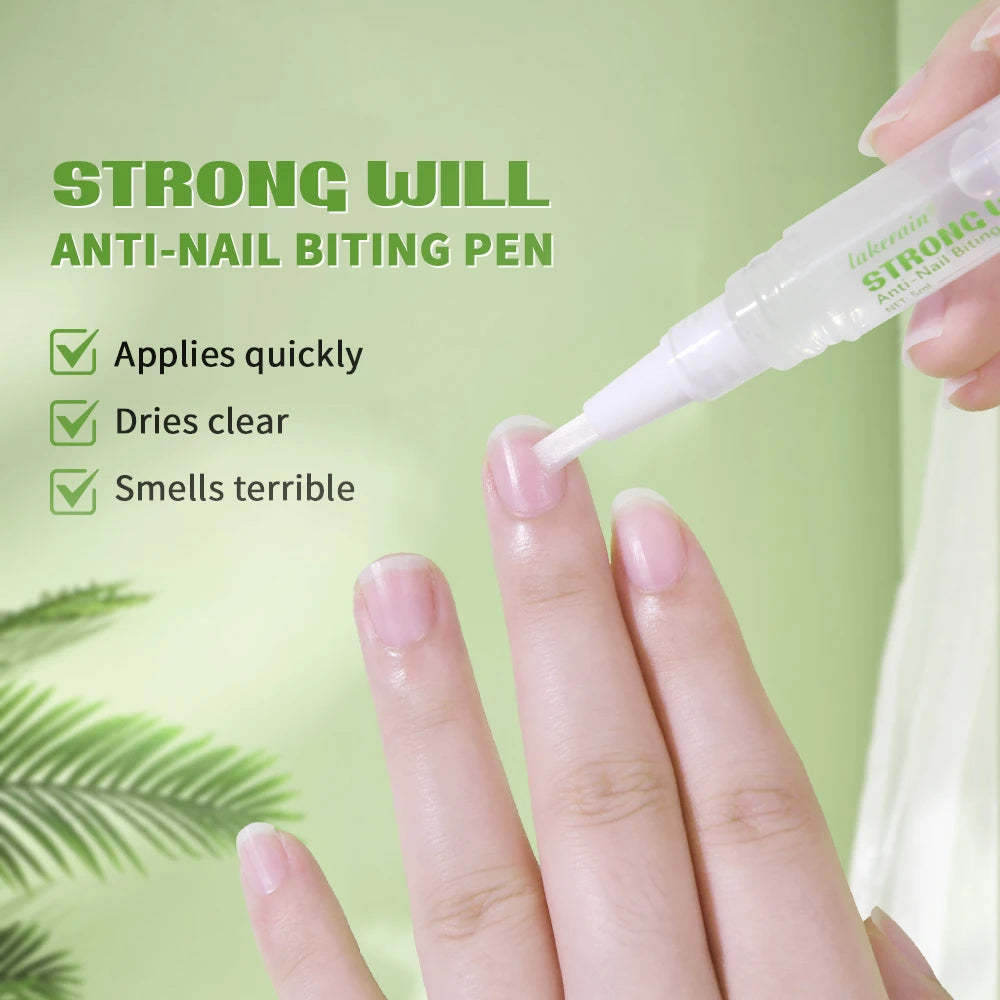 Lakerain Anti-Bite Nail Pen – Adults & Kids Nail Biting Stop Nail Treatment Pen Qst