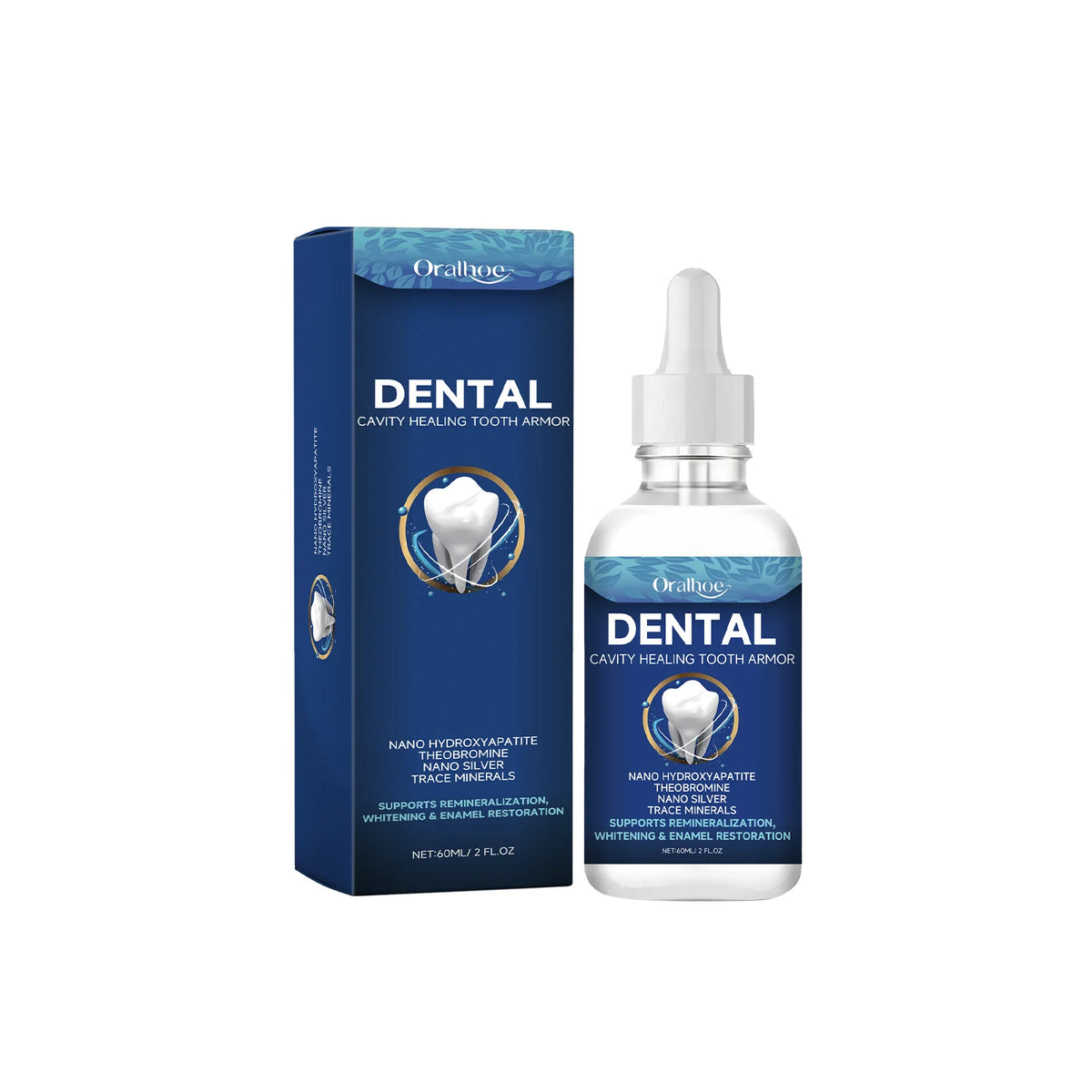 Oralhoe Teeth Brightening Serum – Stain & Plaque Removal 60ml Teeth Whitening Serum Qst 60ml Boxed