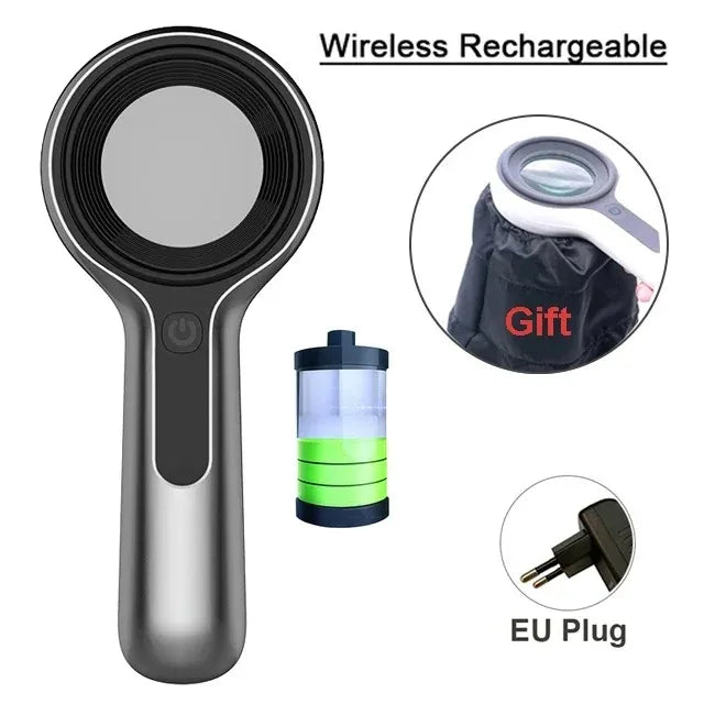 Woods Lamp UV Skin Analyzer DW-B200 – Magnifying Beauty Tool Skin Analysis Lamp Qst Rechargeable-EU