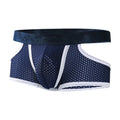 Men's Quick-Dry Silky Mesh Boxer Briefs – Split Design Men's Boxer Briefs Qme Dark Blue L