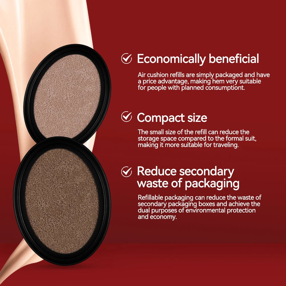 Lakerain Super Fit Cushion Foundation Refill – Waterproof BB Cream Cushion Foundation Qst