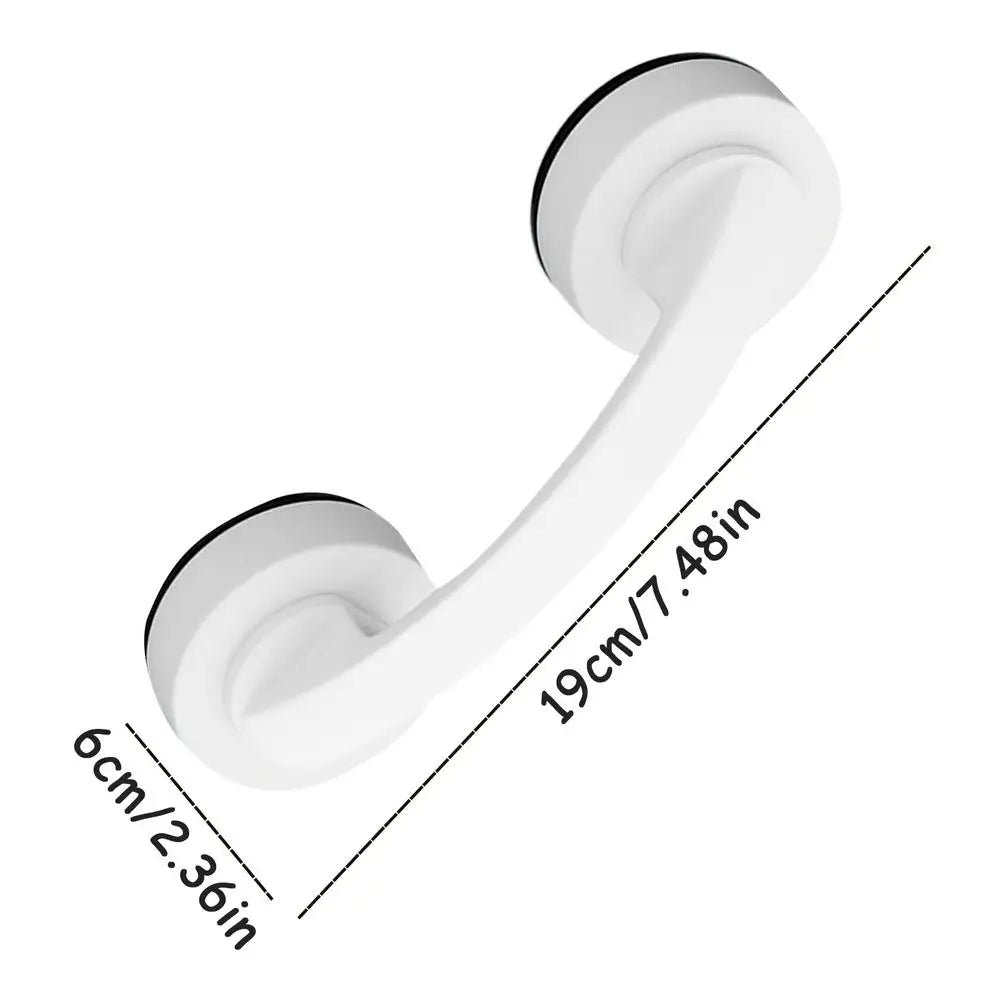 Suction Cup Door Handle for Glass Sliding Doors & Windows Suction Cup Handle Qme White