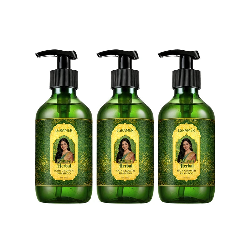 LGRAMER Hair Growth Shampoo 300ml – Volume & Scalp Care Hair Growth Shampoo Qst 3pcs