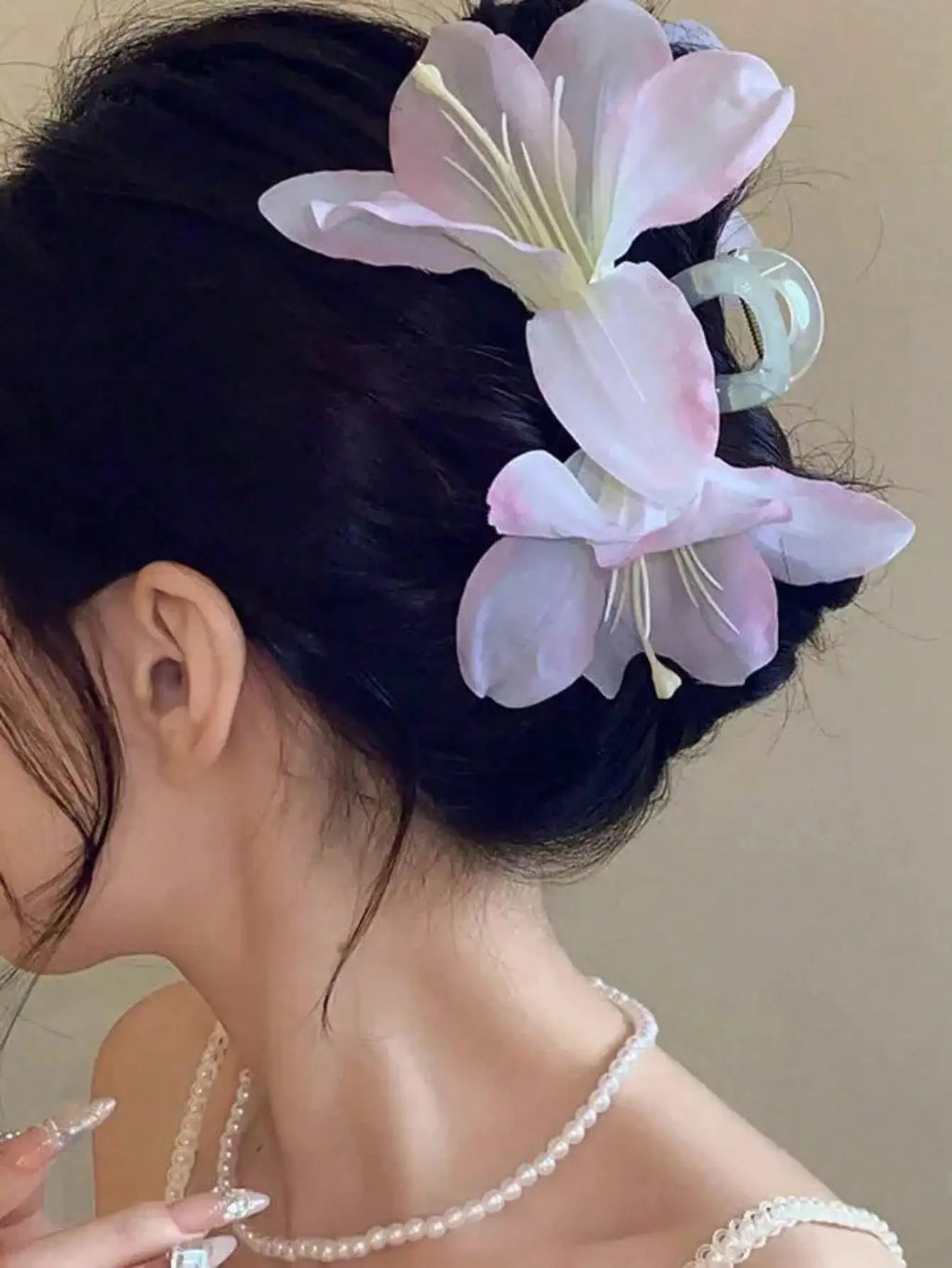 Lily Flower Double-Sided Hair Grip Clip | 3 Colors Hair Grip Clip Qme