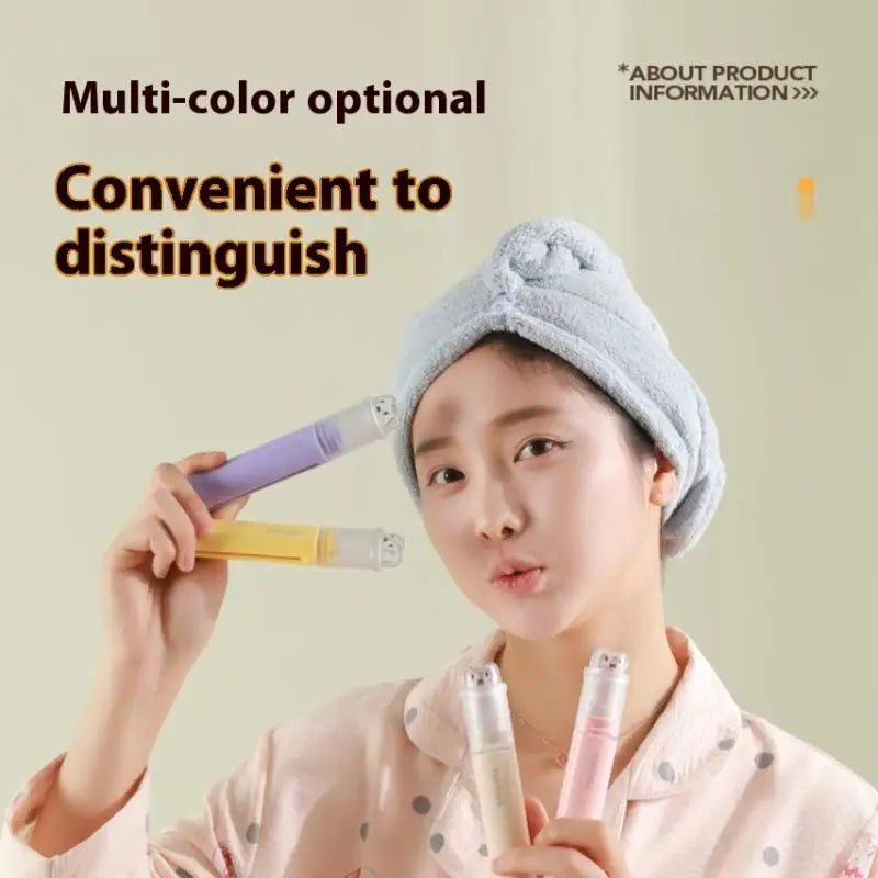2-in-1 Portable Mini Travel Toothbrush & Toothpaste Set Travel Toothbrush Set Qme