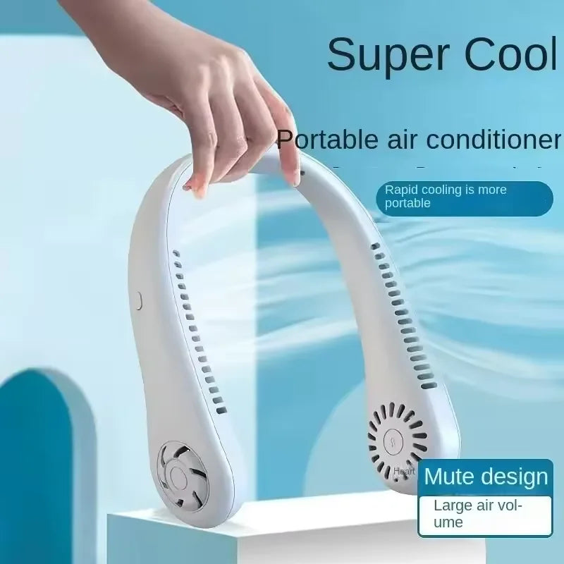 Portable Bladeless Neck Fan – USB Rechargeable Hands-Free Portable Neck Fan Qst