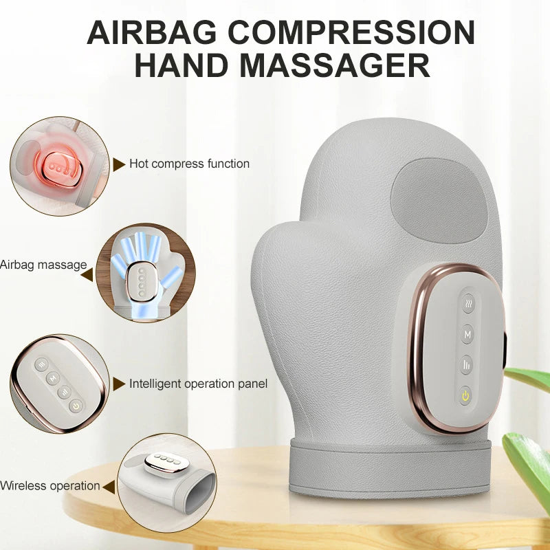 Electric Hand Massager – Airbag Compression Cordless Glove Hand Massager Qst