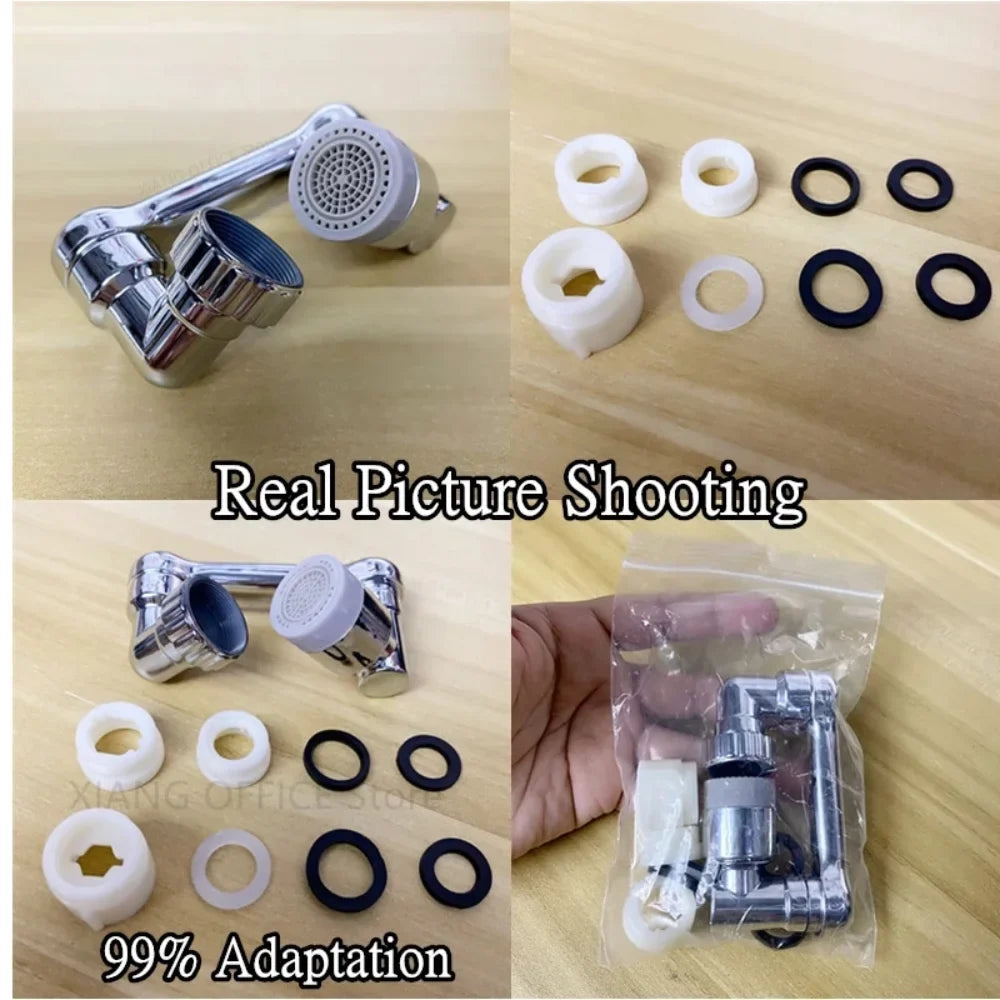 Universal 1080° Rotary Faucet Aerator Extender Splash Nozzle Faucet Aerator Extender Qme