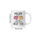 Funny Ceramic Coffee Mug – Cute Non-Slip Cup, Home Decor Gift Ceramic Coffee Mug Qme CN B 350ml