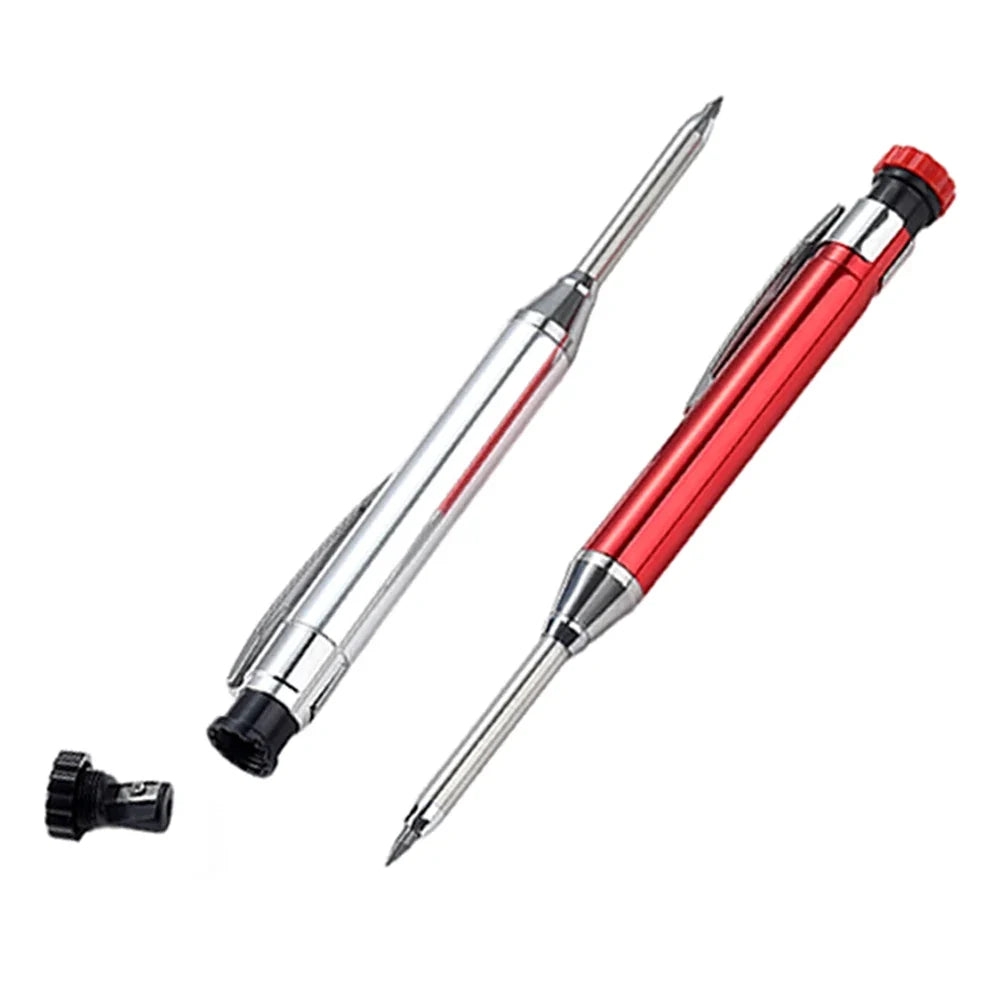 Metal Mechanical Carpenter Pencils with Sharpener | 2.8mm Mechanical Carpenter Pencil Qme