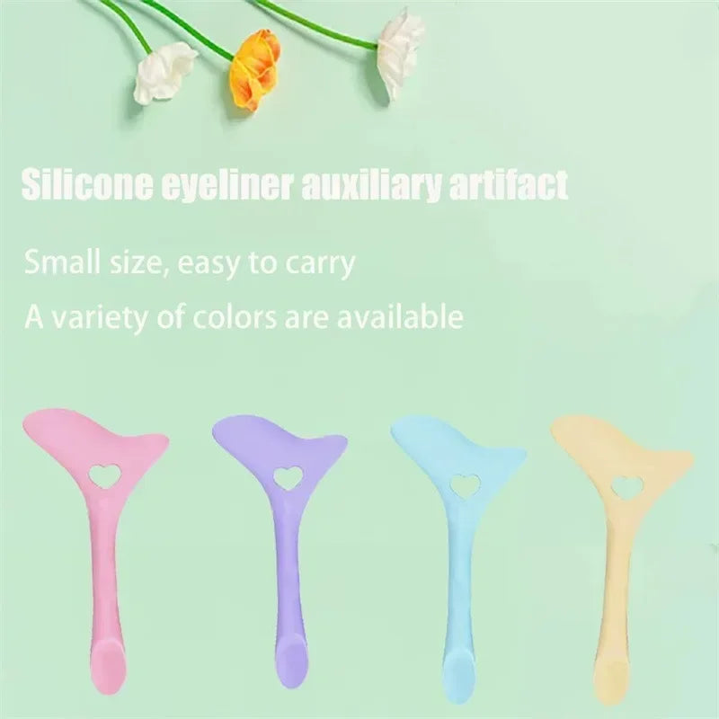 Silicone Eyeliner Stencil Wing Tips & Lip Liner Drawing Aid Eyeliner Stencil Tool Qme