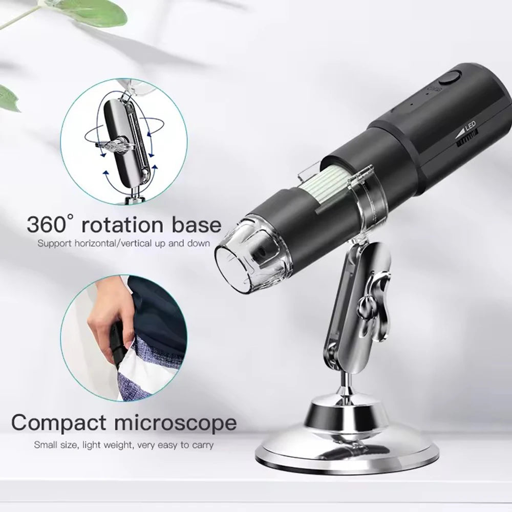 WiFi Digital Microscope Skin & Scalp Analyzer 50X–1000X WiFi Digital Microscope Qst
