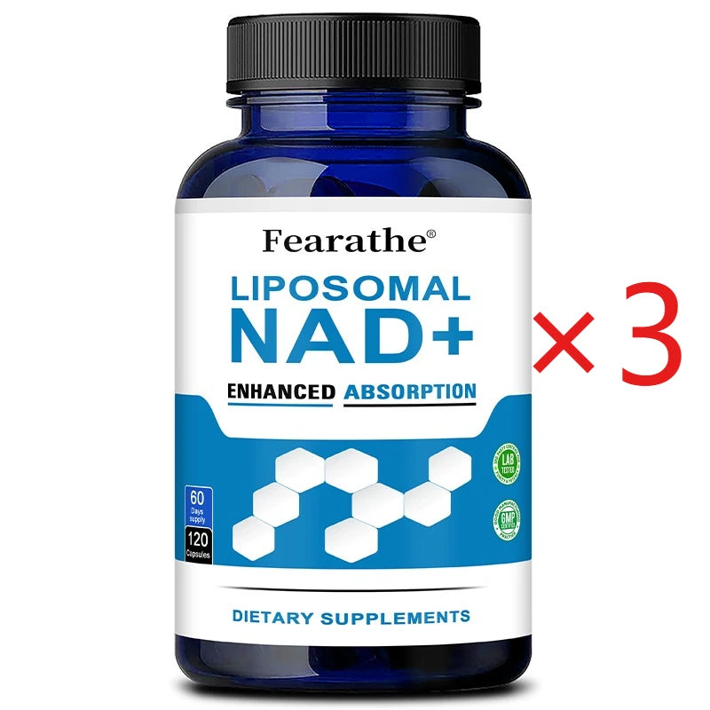 Liposomal NAD+ Supplement – Cellular Energy & Healthy Aging NAD+ Supplement Qst 120 Count-3 bottle