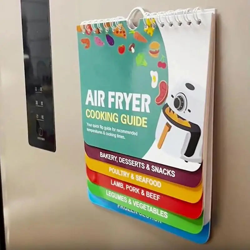 Magnetic Air Fryer Cooking Times Cheat Sheet Conversion Chart Kitchen Reference Magnet Qme