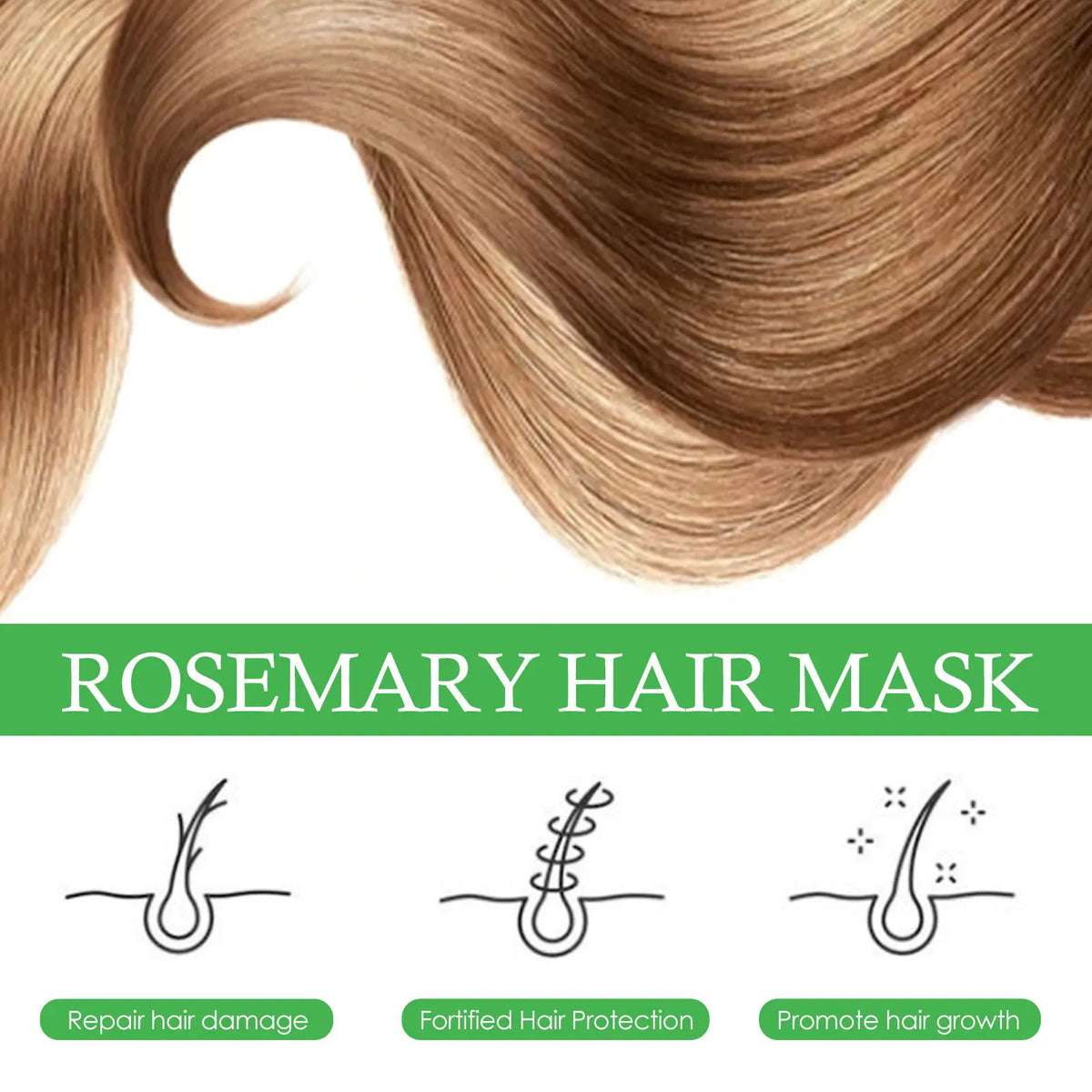 EELHOE Rosemary Hair Mask – Nourishing Hair Growth Cream 100ml Hair Growth Mask Qst