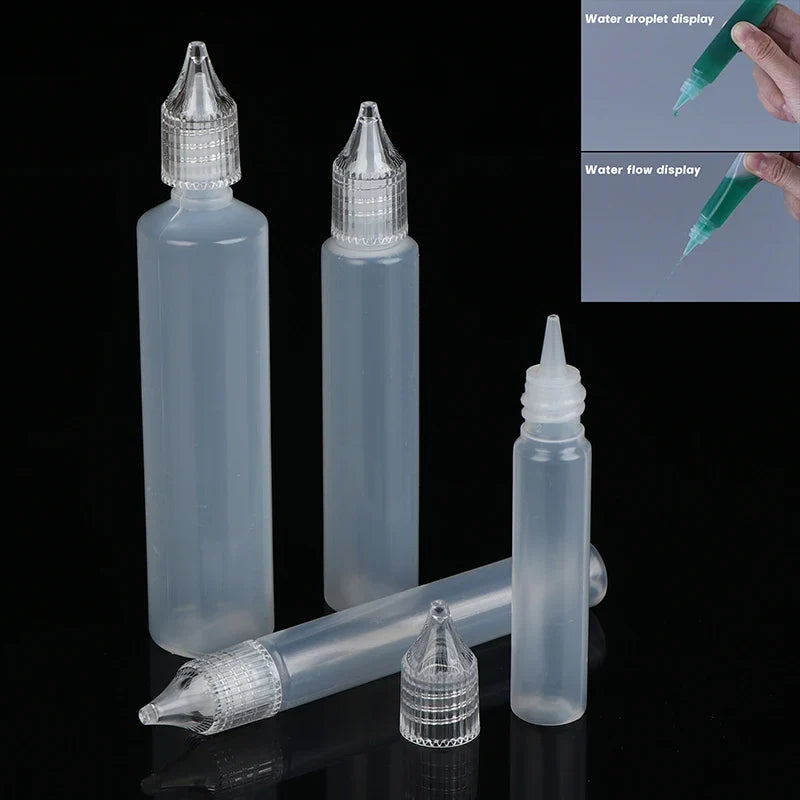 Refillable Pen-Shape Plastic Dropper Bottles for Ink & Pigments Refillable Dropper Bottles Qme
