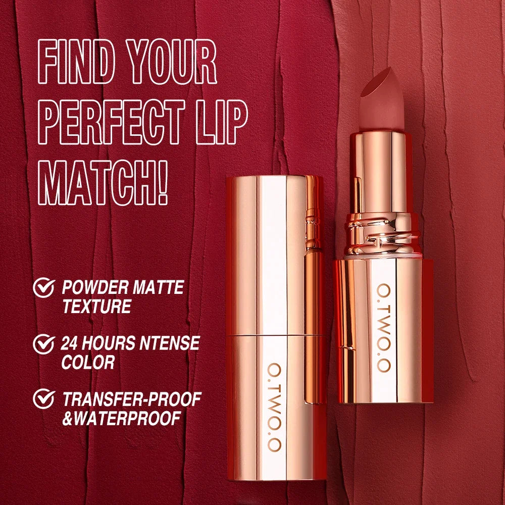 O TWO Waterproof Matte Lipstick – Long Lasting & Smudge-Free Matte Lipstick Qme