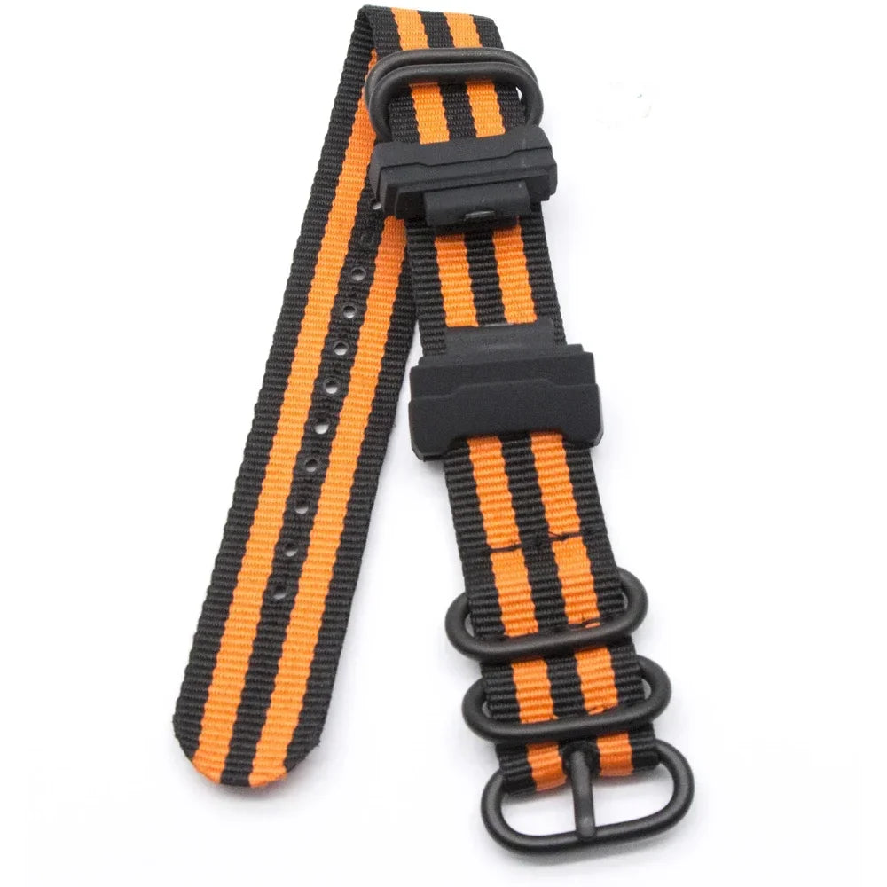 Casio G-Shock 22mm Nylon Canvas Replacement Watch Band Strap Watch Replacement Strap Qme
