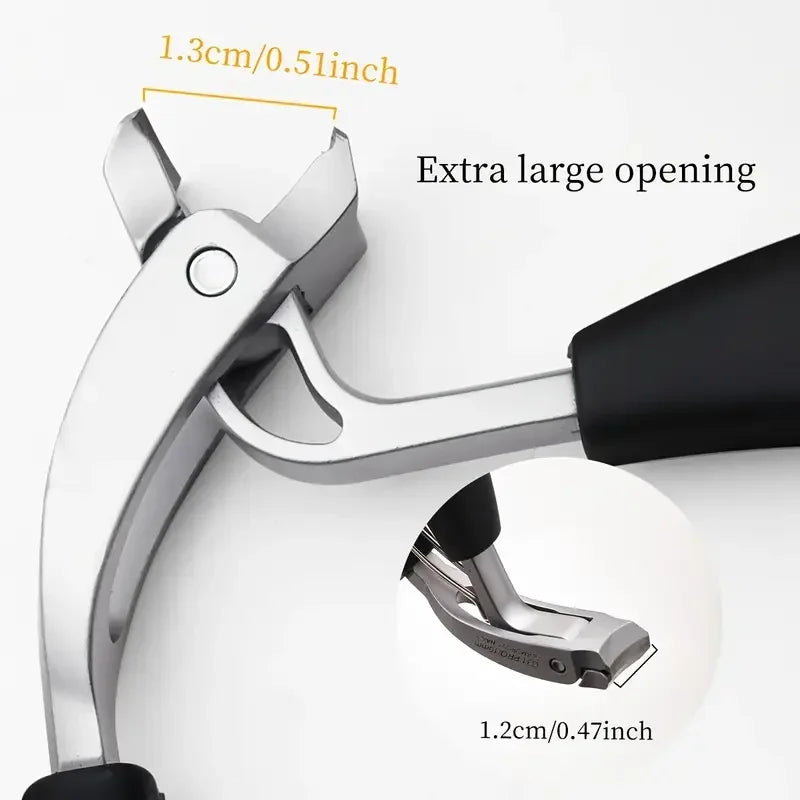 Curved Nail Clippers Extra Wide Mouth for Thick Toenails Nail Clippers Qme