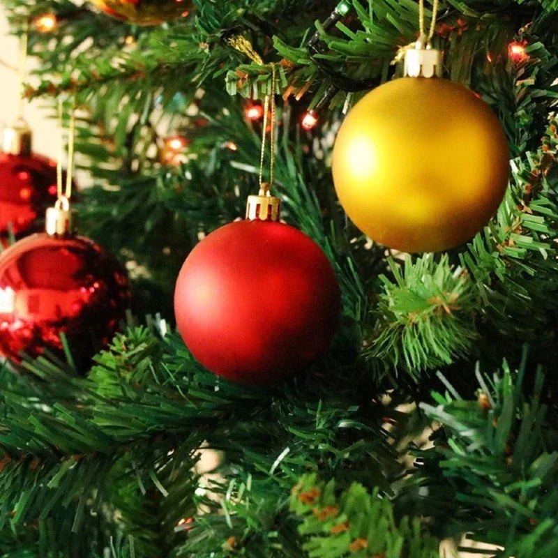 24Pcs Christmas Ball Ornaments Set | Tree & Holiday Decor Christmas Ornament Set Qme