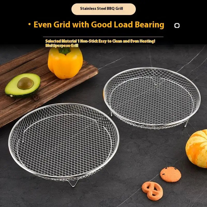 Stackable Stainless Steel Air Fryer Grill Rack & Oven Grille Air Fryer Grill Rack Qme