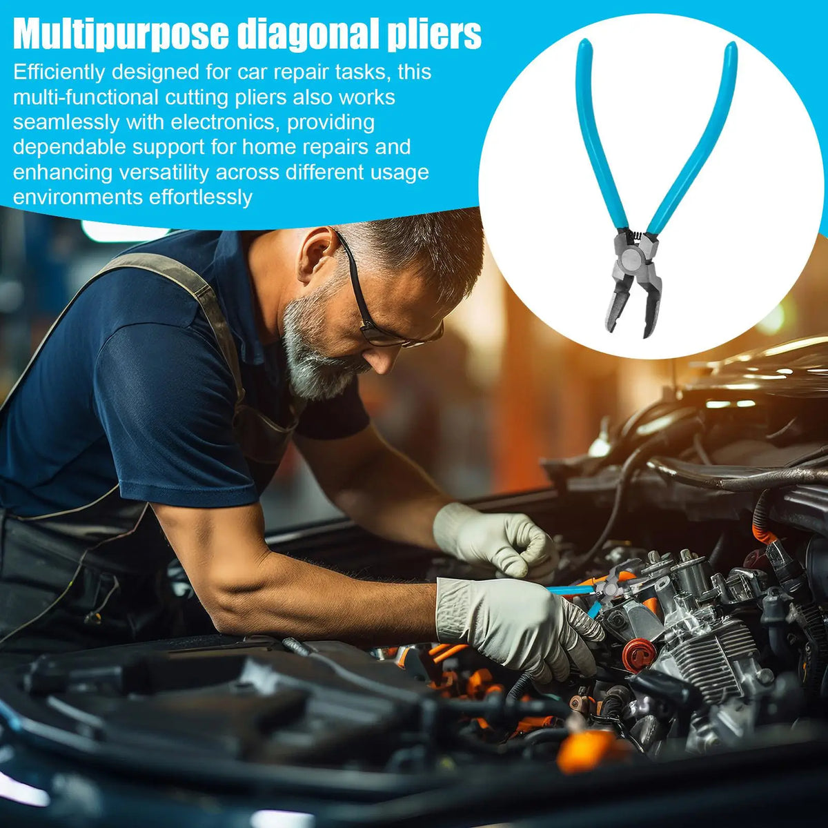 Professional Diagonal Cutting Pliers – Carbon Steel Wire Cutters Diagonal Cutting Pliers Qme