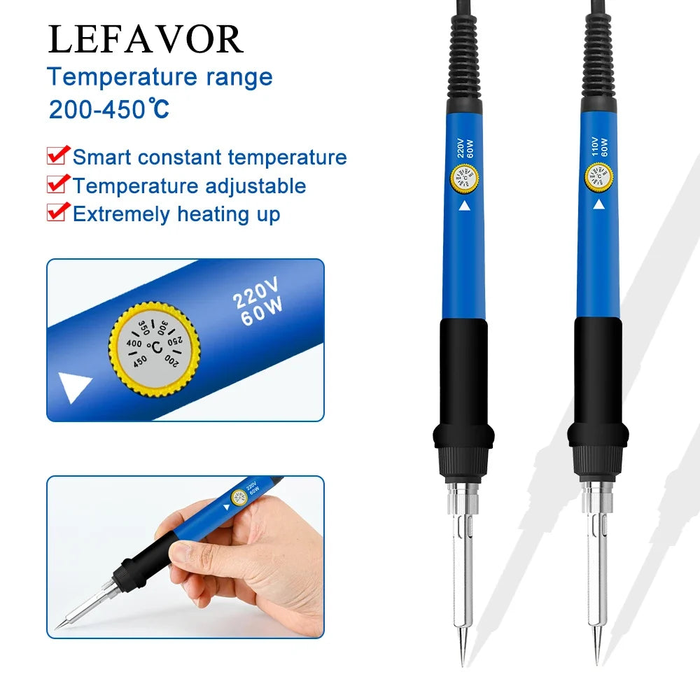 60W Adjustable Temperature Soldering Iron Rework Station Soldering Rework Station Qme