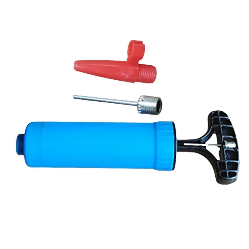 Portable Manual Sports Ball Air Pump with Needle & Nozzle Sports Ball Pump Qst