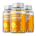 Pslalae Vitamin D3+K2 Softgels – Bone & Heart Support Vitamin Supplement Qst 120 Capsule-3bottles