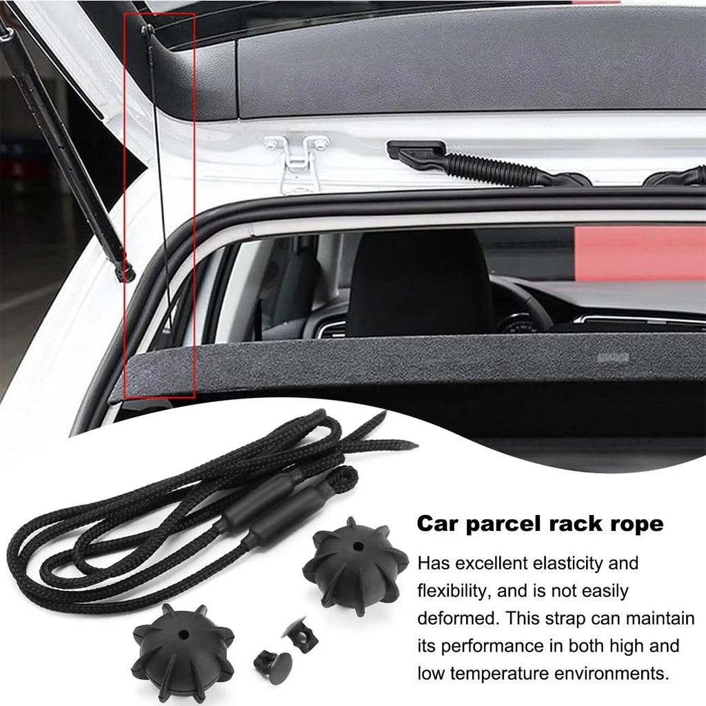 Car Trunk Rear Shelf Strap Ball Holding Cord – Universal Fit Car Trunk Organizer Qme